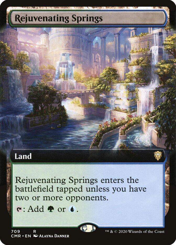 Magic Rejuvenating Springs #709 Commander Legends Extended Art Foil Near Mint Trading Card