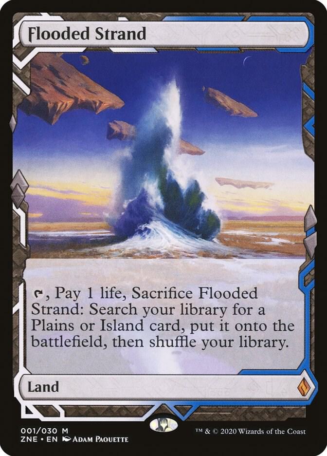 Magic Flooded Strand #1 Zendikar Rising Expeditions Mythic Rare Foil Near Mint Trading Card