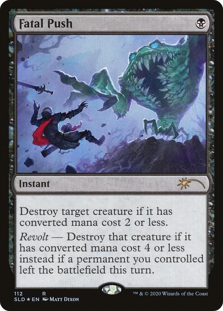 Magic Fatal Push #112 Secret Lair Drop Series Rare Foil Near Mint English Trading Card — catalog front, TCGplayer SKU 4558674
