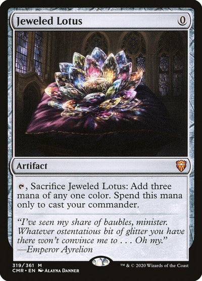 Magic Jeweled Lotus #319 Commander Legends Mythic Rare Non-Foil Near Mint Trading Card