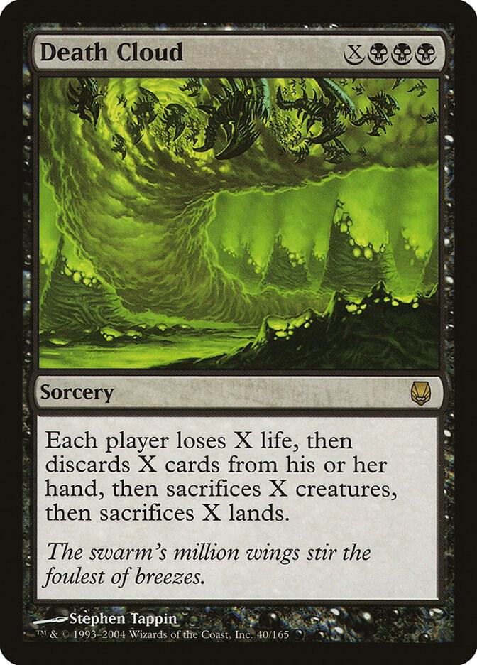 Magic Death Cloud #40 Darksteel Rare Foil Near Mint English Trading Card — catalog front, TCGplayer SKU 47483