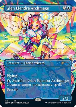Magic Glen Elendra Archmage #115 Secret Lair Drop Series Rare Foil Near Mint Trading Card
