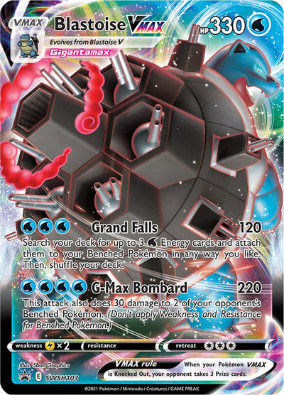 Pokémon Blastoise VMAX #SWSH103 SWSH: Sword & Shield Promo Cards Promo Holofoil Near Mint Trading Card
