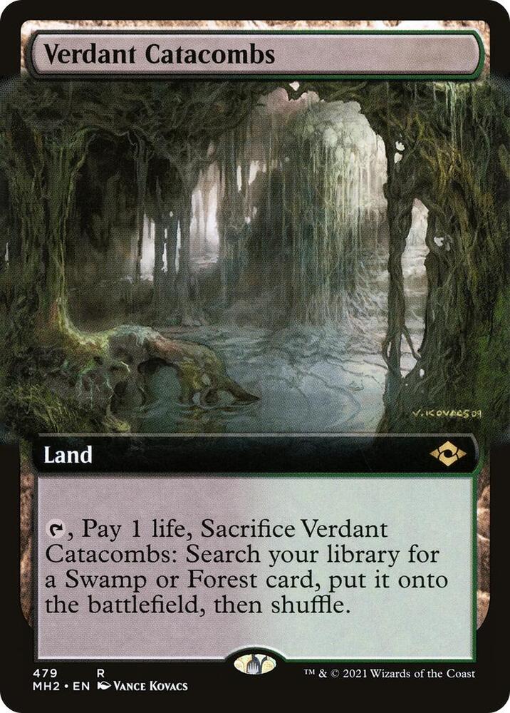 Magic Verdant Catacombs #479 Modern Horizons 2 Extended Art Non-Foil Near Mint Trading Card