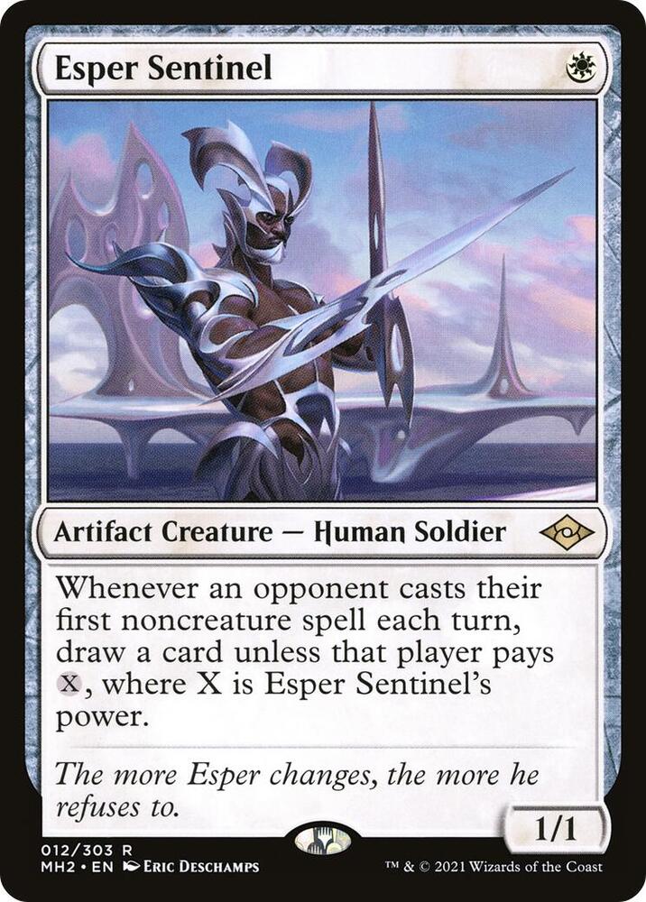 Magic Esper Sentinel #12 Modern Horizons 2 Rare Non-Foil Near Mint Trading Card