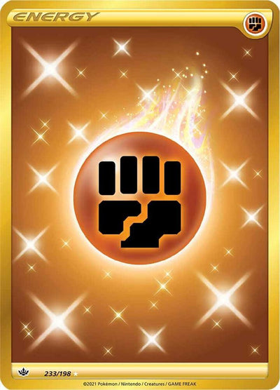 Pokémon Fighting Energy #233/198 SWSH06: Chilling Reign Secret Holofoil Near Mint English Trading Card — catalog front, TCGplayer SKU 5035620