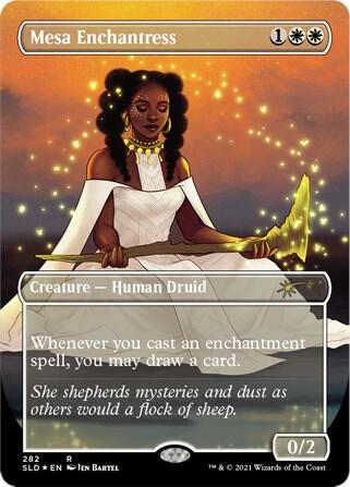 Magic Mesa Enchantress #282 Secret Lair Drop Series Rare Non-Foil Near Mint English Trading Card — catalog front, TCGplayer SKU 5039966