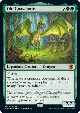Magic Old Gnawbone #197 Adventures in the Forgotten Realms Mythic Rare Non-Foil Near Mint Trading Card