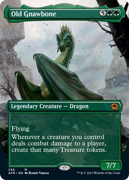 Magic Old Gnawbone #296 Adventures in the Forgotten Realms Borderless Non-Foil Near Mint Trading Card