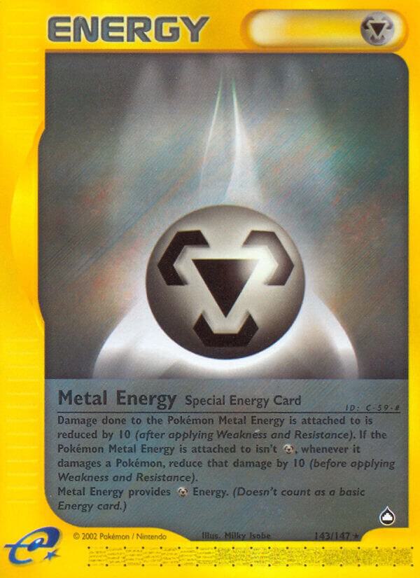 Pokémon Metal Energy #143/147 Aquapolis Rare Reverse Holofoil Near Mint English Trading Card — catalog front, TCGplayer SKU 5148891