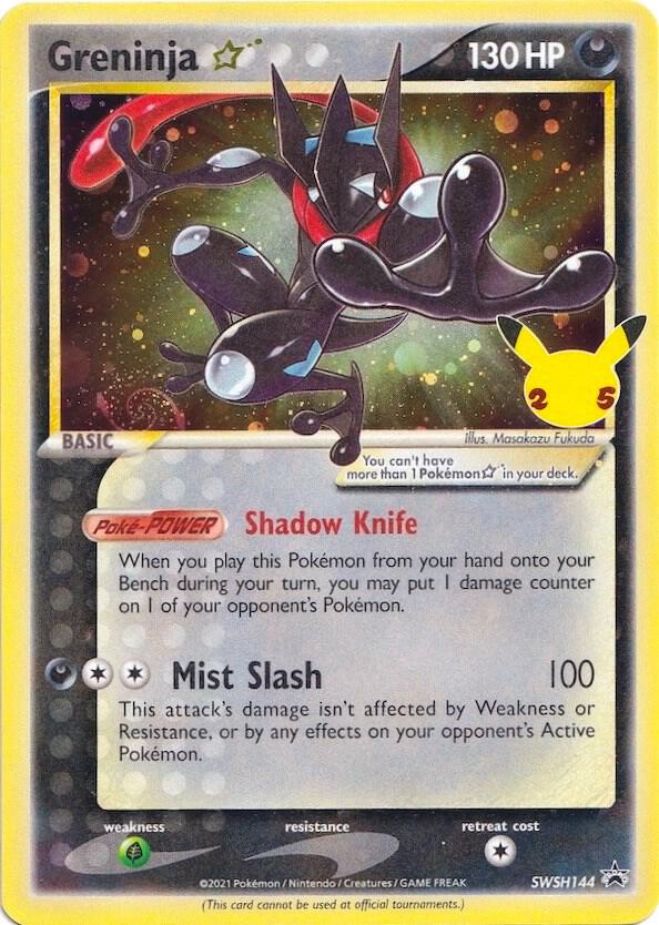 Pokémon Greninja Star #SWSH144 SWSH: Sword & Shield Promo Cards Promo Holofoil Near Mint Trading Card