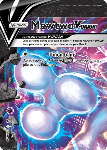 Pokémon Mewtwo V-UNION #SWSH159 SWSH: Sword & Shield Promo Cards Promo Holofoil Near Mint English Trading Card — catalog front, TCGplayer SKU 5203791
