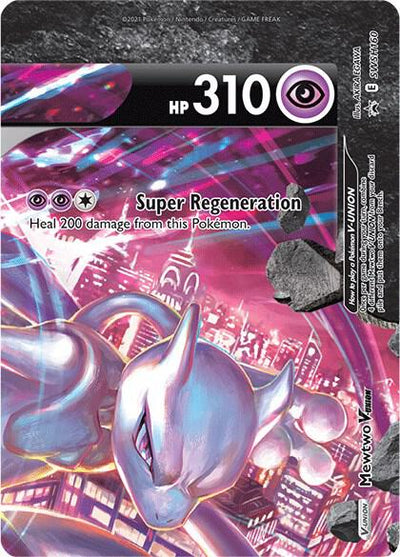 Pokémon Mewtwo V-UNION #SWSH160 SWSH: Sword & Shield Promo Cards Promo Holofoil Near Mint English Trading Card — catalog front, TCGplayer SKU 5203796