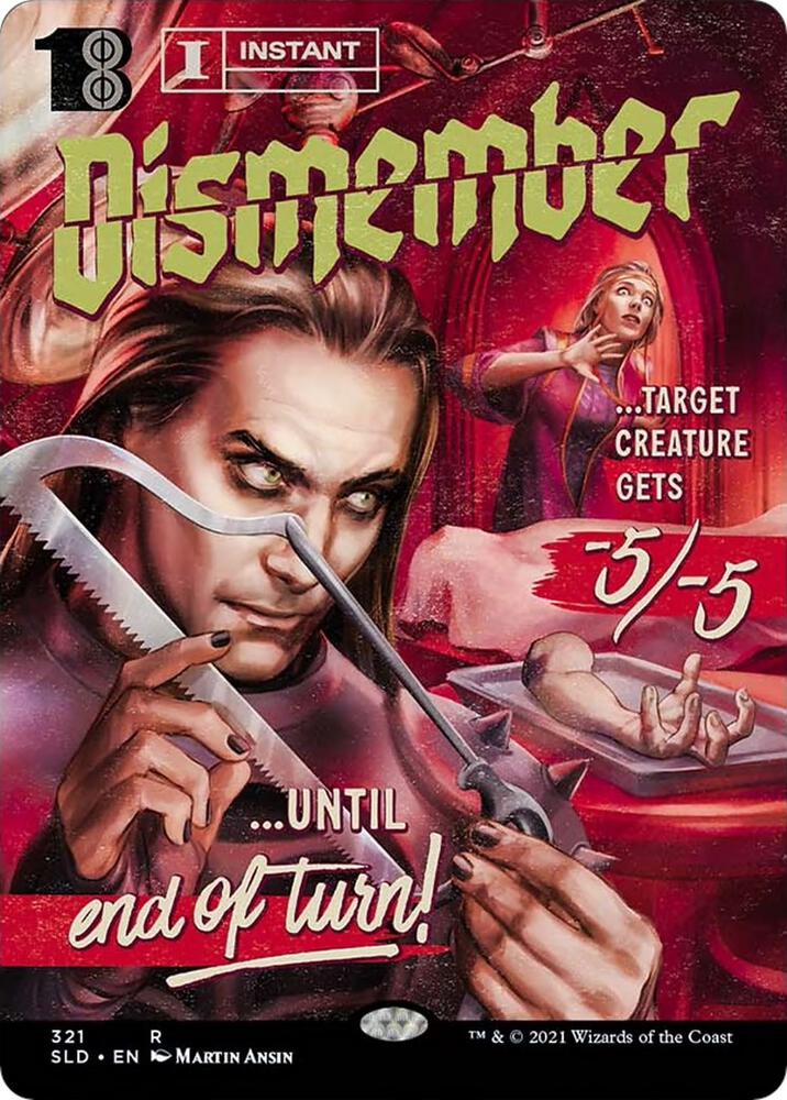 Magic Dismember #321 Secret Lair Drop Series Rare Non-Foil Near Mint English Trading Card — catalog front, TCGplayer SKU 5243546
