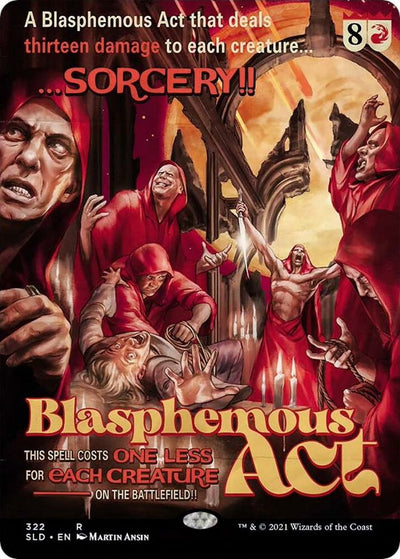 Magic Blasphemous Act #322 Secret Lair Drop Series Rare Non-Foil Near Mint Trading Card