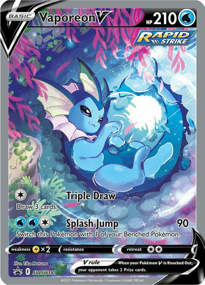 Pokémon Vaporeon V #SWSH181 SWSH: Sword & Shield Promo Cards Promo Holofoil Near Mint Trading Card
