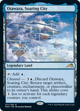 Magic Otawara, Soaring City #271 Kamigawa: Neon Dynasty Rare Foil Near Mint Trading Card