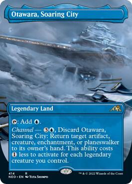 Magic Otawara, Soaring City #414 Kamigawa: Neon Dynasty Borderless Non-Foil Near Mint English Trading Card — catalog front, TCGplayer SKU 5392984