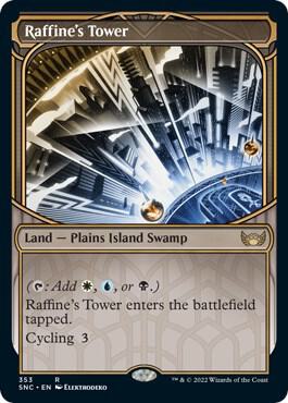 Magic Raffine's Tower #353 Streets of New Capenna Showcase Non-Foil Near Mint English Trading Card — catalog front, TCGplayer SKU 5467682