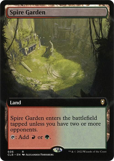 Magic Spire Garden #606 Commander Legends: Battle for Baldur's Gate Extended Art Foil Near Mint English Trading Card — catalog front, TCGplayer SKU 5478009