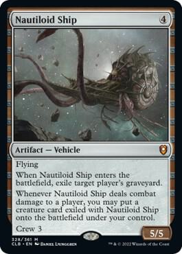 Magic Nautiloid Ship #328 Commander Legends: Battle for Baldur's Gate Mythic Rare Non-Foil Near Mint English Trading Card — catalog front, TCGplayer SKU 5597744