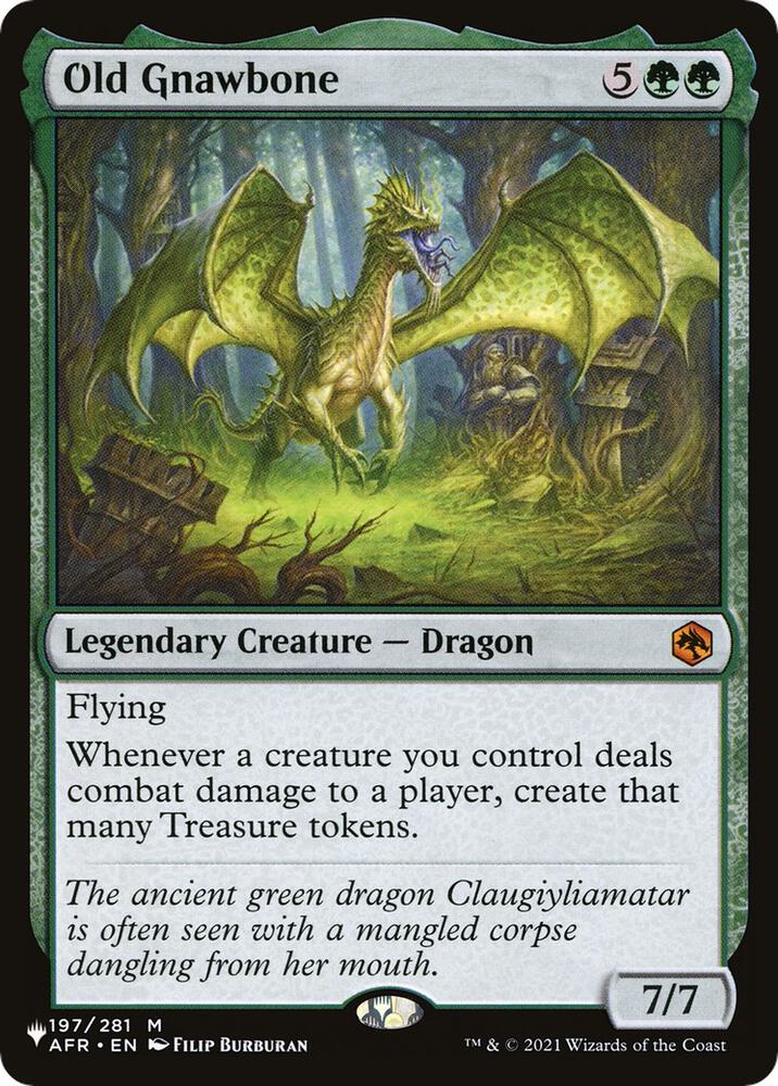 Magic Old Gnawbone #197/281 The List Reprints Mythic Rare Non-Foil Near Mint English Trading Card — catalog front, TCGplayer SKU 5682696