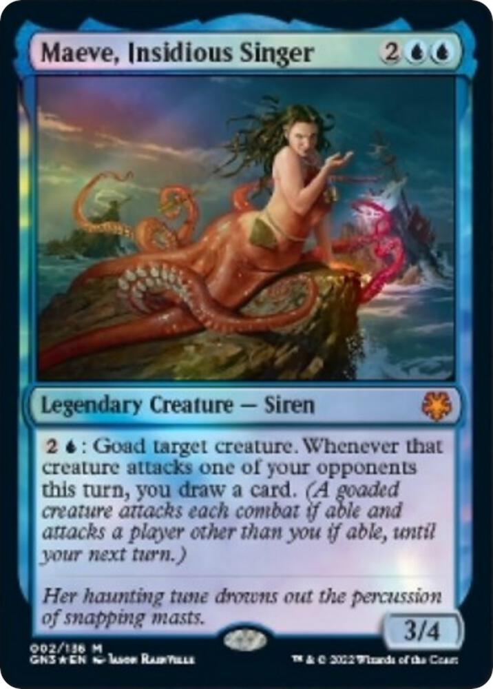 Magic Maeve, Insidious Singer #2 Magic Game Night: Free-For-All Mythic Rare Foil Near Mint English Trading Card — catalog front, TCGplayer SKU 5722536