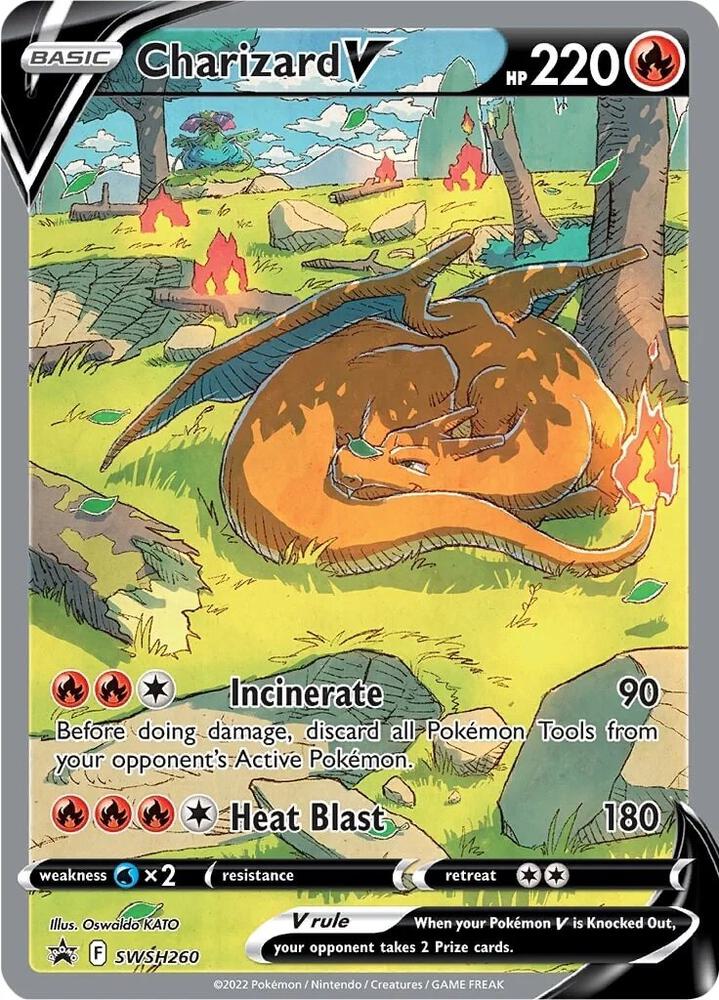 Pokémon Charizard V #SWSH260 SWSH: Sword & Shield Promo Cards Promo Holofoil Near Mint Trading Card