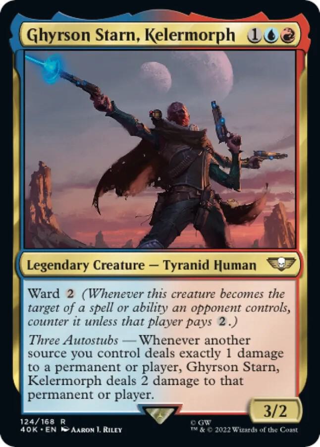 Magic Ghyrson Starn, Kelermorph #124 Universes Beyond: Warhammer 40,000 Surge Foil Foil Near Mint Trading Card