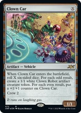 Magic Clown Car #472 Unfinity Galaxy Foil Foil Near Mint English Trading Card — catalog front, TCGplayer SKU 5838229
