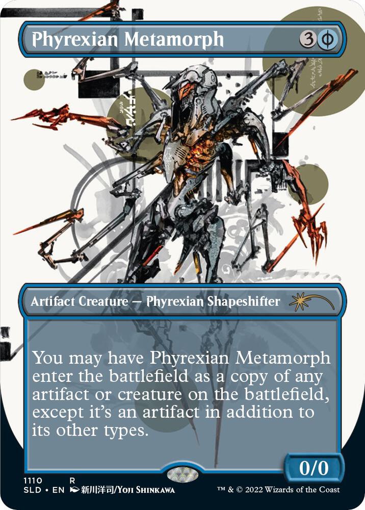 Magic Phyrexian Metamorph #1110 Secret Lair Drop Series Borderless Foil Near Mint English Trading Card — catalog front, TCGplayer SKU 6660005