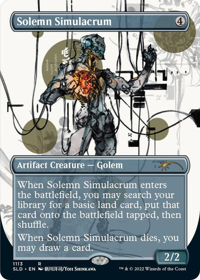 Magic Solemn Simulacrum #1113 Secret Lair Drop Series Rare Foil Near Mint English Trading Card — catalog front, TCGplayer SKU 6660040
