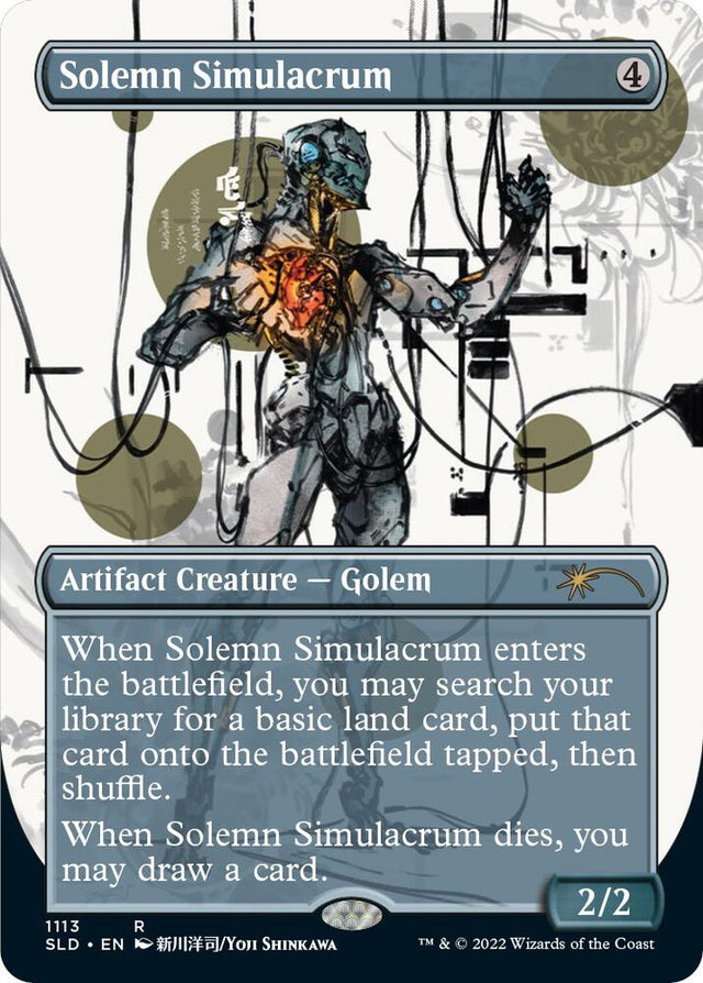 Magic Solemn Simulacrum #1113 Secret Lair Drop Series Rare Foil Near Mint English Trading Card — catalog front, TCGplayer SKU 6660040