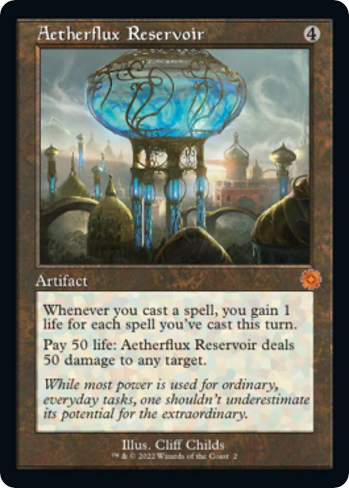 Magic Aetherflux Reservoir #2 The Brothers' War: Retro Frame Artifacts Mythic Rare Non-Foil Near Mint Trading Card