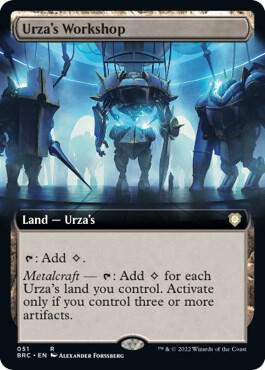 Magic Urza's Workshop #51 Commander: The Brothers' War Extended Art Foil Near Mint English Trading Card — catalog front, TCGplayer SKU 6718355