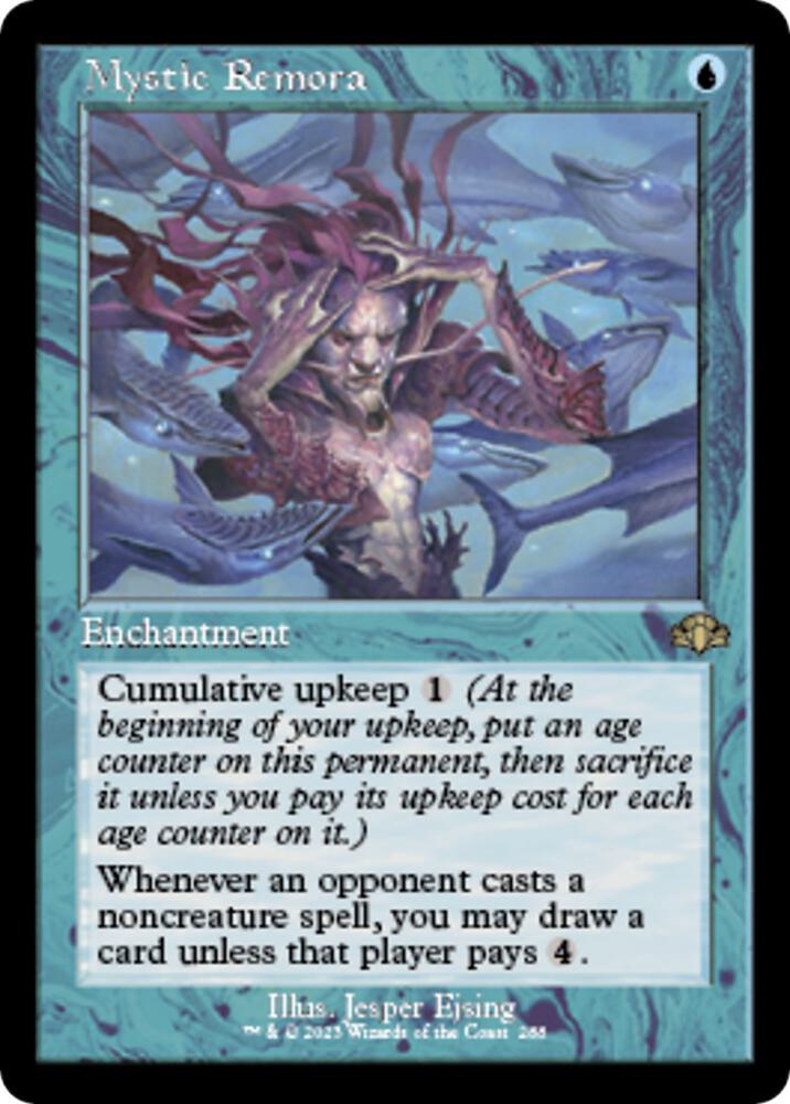 Magic Mystic Remora #288 Dominaria Remastered Retro Frame Foil Near Mint English Trading Card — catalog front, TCGplayer SKU 6820356