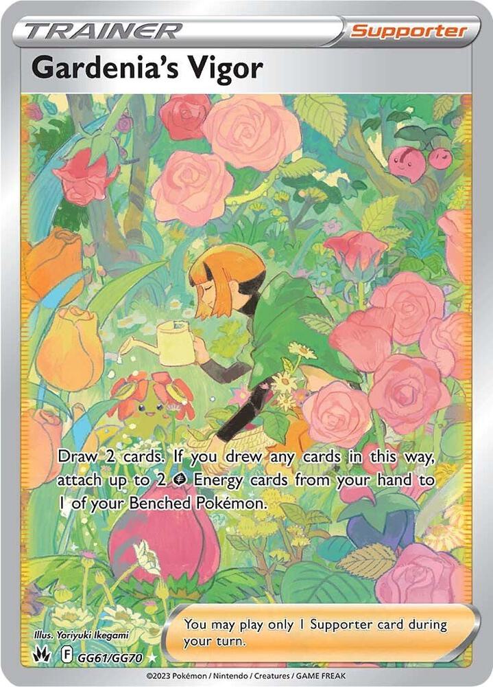Pokémon Gardenia's Vigor #GG61/GG70 SWSH: Crown Zenith: Galarian Gallery Ultra Rare Holofoil Near Mint English Trading Card — catalog front, TCGplayer SKU 6922031