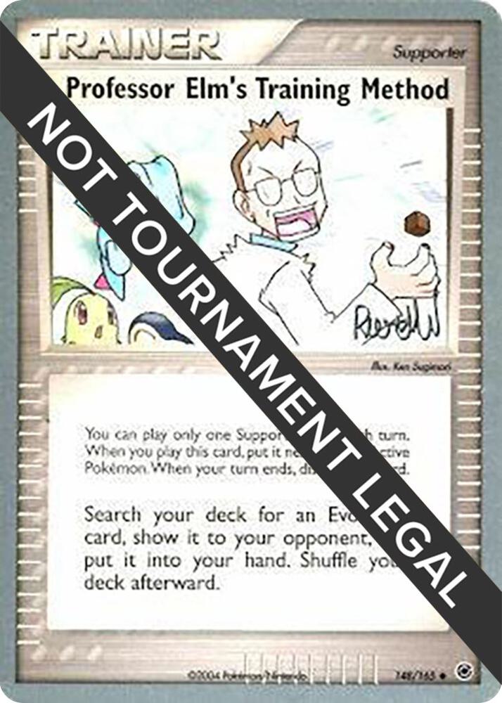 Pokémon Professor Elm's Training Method - 2004 #148/165 World Championship Decks Reed Weichler Non-Foil Near Mint English Trading Card — catalog front, TCGplayer SKU 6923386