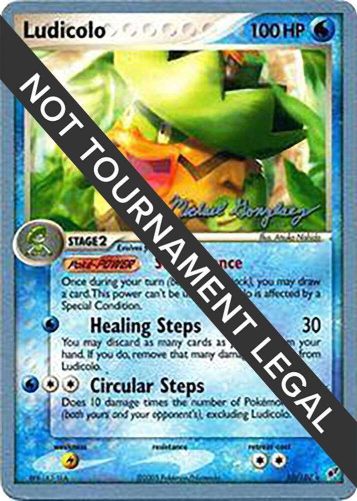 Pokémon Ludicolo - 2005 #10/107 World Championship Decks Michael Gonzalez Non-Foil Lightly Played English Trading Card — catalog front, TCGplayer SKU 6924043