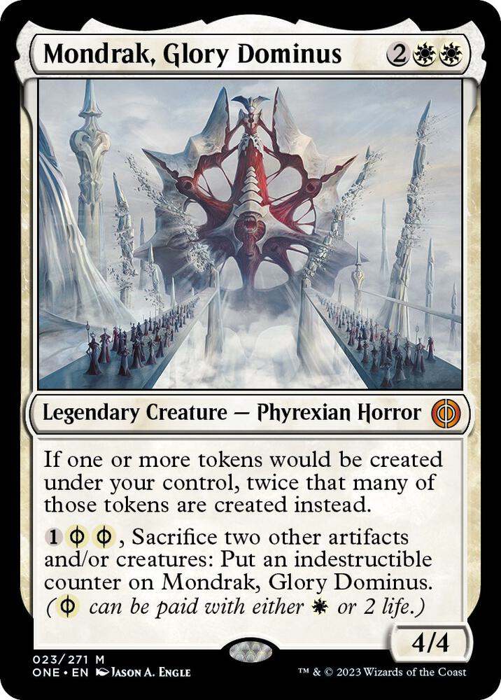 Magic Mondrak, Glory Dominus #23 Phyrexia: All Will Be One Mythic Rare Non-Foil Near Mint Trading Card