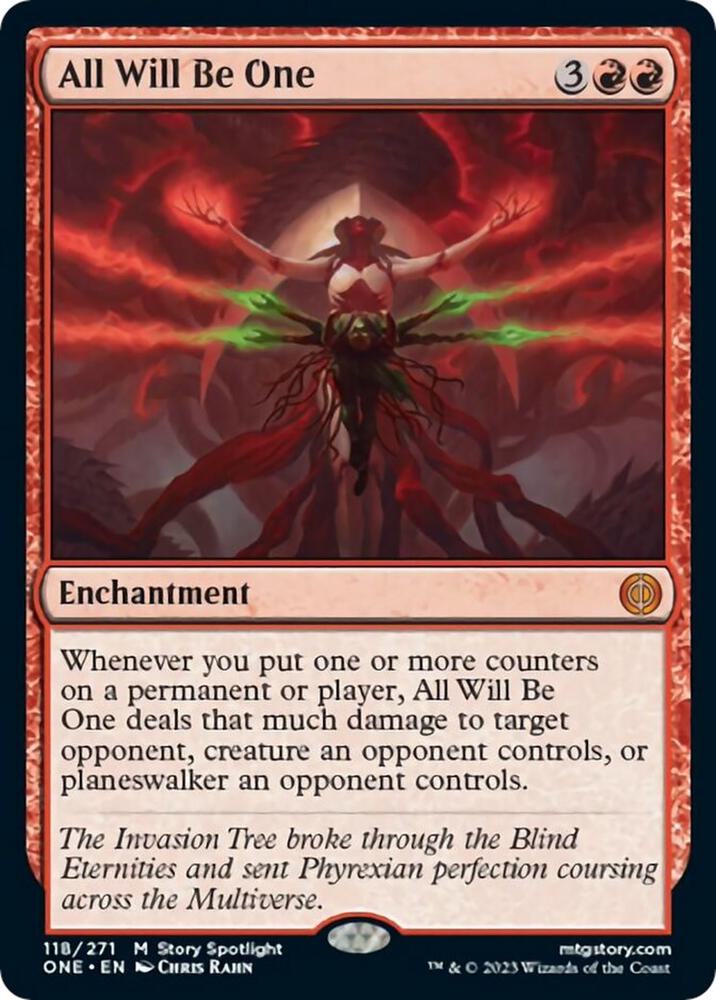 Magic All Will Be One #118 Phyrexia: All Will Be One Mythic Rare Foil Near Mint English Trading Card — catalog front, TCGplayer SKU 6955356