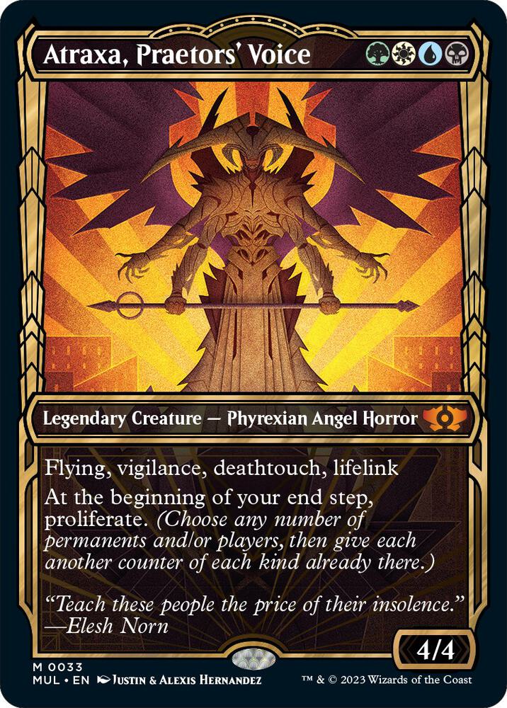 Magic Atraxa, Praetors' Voice #33 March of the Machine: Multiverse Legends Mythic Rare Non-Foil Near Mint Trading Card