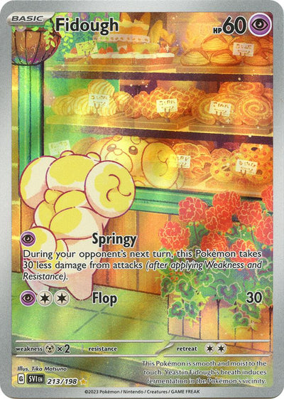 Pokémon Fidough #213/198 SV01: Scarlet & Violet Base Set Illustration Rare Holofoil Near Mint Trading Card