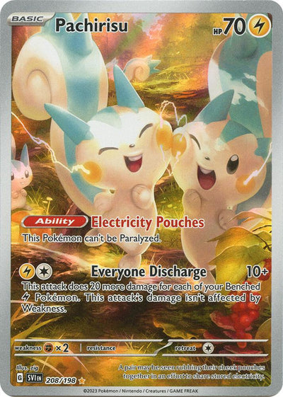 Pokémon Pachirisu #208/198 SV01: Scarlet & Violet Base Set Illustration Rare Holofoil Near Mint Trading Card