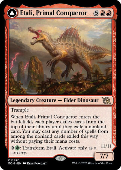 Magic Etali, Primal Conqueror #137 March of the Machine Rare Non-Foil Near Mint Trading Card