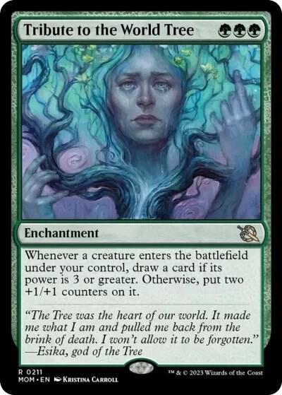 Magic Tribute to the World Tree #211 March of the Machine Rare Foil Near Mint English Trading Card — catalog front, TCGplayer SKU 7053662