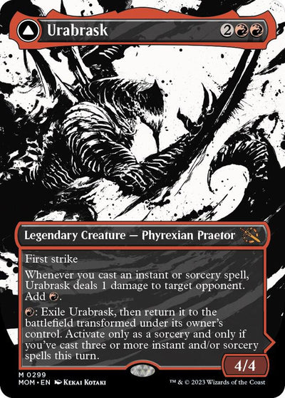 Magic Urabrask #299 March of the Machine Showcase Non-Foil Near Mint Trading Card