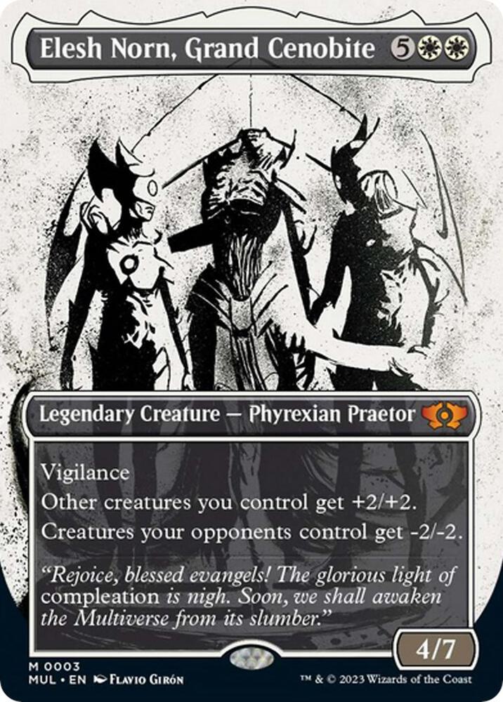 Magic Elesh Norn, Grand Cenobite #3 March of the Machine: Multiverse Legends Mythic Rare Foil Near Mint English Trading Card — catalog front, TCGplayer SKU 7090840