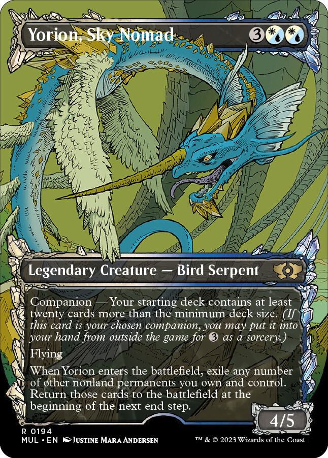 Magic Yorion, Sky Nomad #194 March of the Machine: Multiverse Legends Halo Foil Foil Near Mint Trading Card