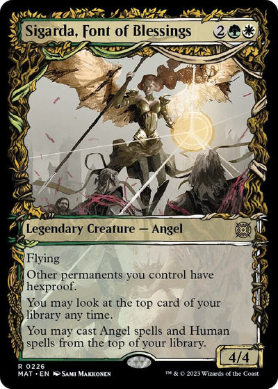 Magic Sigarda, Font of Blessings #226 March of the Machine: The Aftermath Halo Foil Foil Near Mint Trading Card